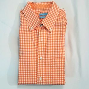 J. McLaughlin Trim Fit Long Sleeve Shirt in Checkered (Size M)